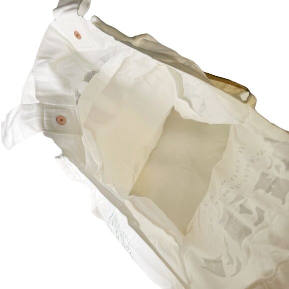 Canvas Tote Bag Feed Project Foldable Cotton Zippered Unique WFP Organic Rare - Picture 7 of 11